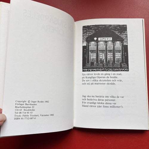 EN SJUSÄRDELES OPERA Ritad och rimmad av Inger Rydén 1982