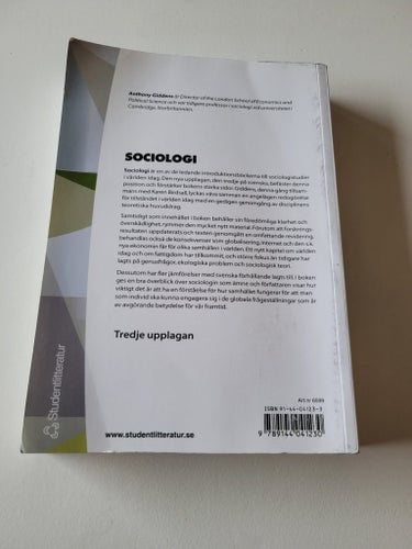Sociologi av Anthony Giddens, 2003