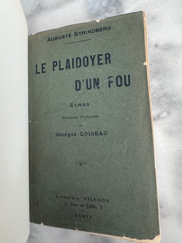 LE PLAIDOYER D'UN FOU av Auguste Strindberg, 1895