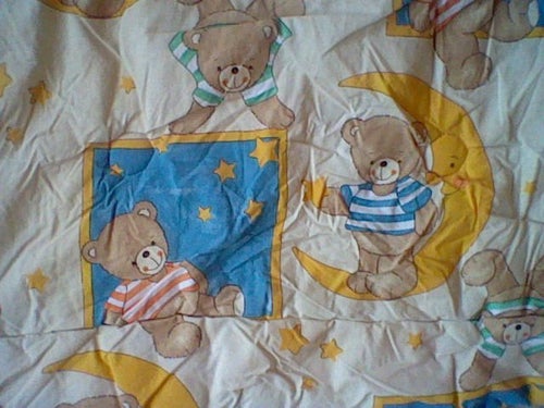 Babykrabbmatta quiltad filt