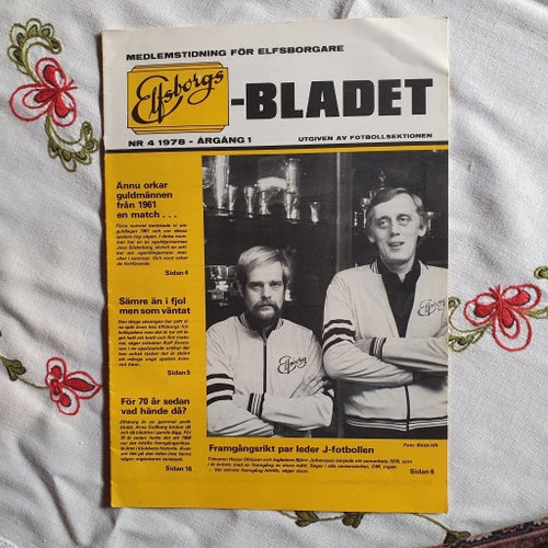 Elfsborgs-Bladet NR 4 1978 - ÅRGÅNG 1