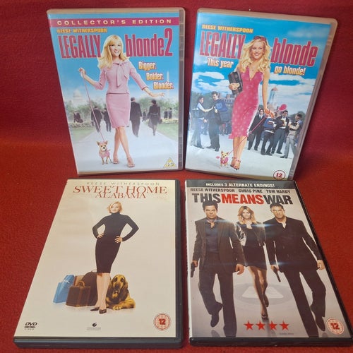 WITHERSPOON - LEGALLY BLONDE 1 & 2 / SWEET HOME ALABAMA / THIS MEANS WAR DVD
