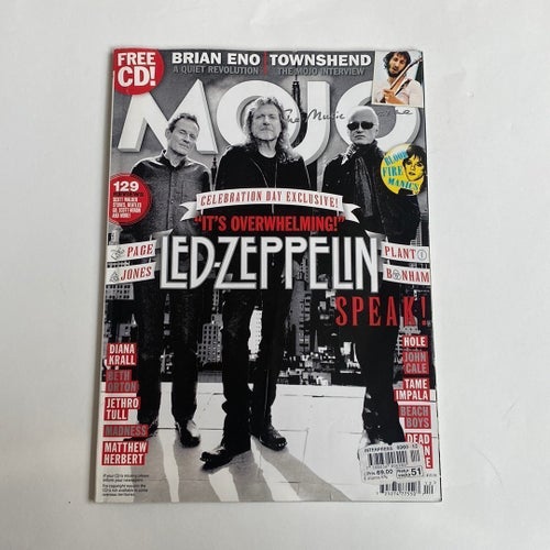 Mojo Magazine med Led Zeppelin på omslaget, 2012