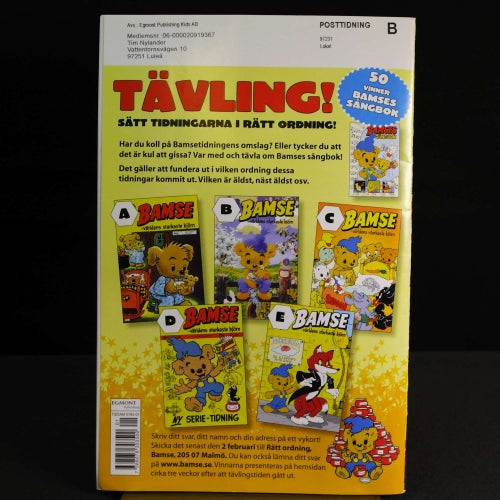 Bamse - 2016 - NR 1 - Bamse och den onda cyklop-ögat