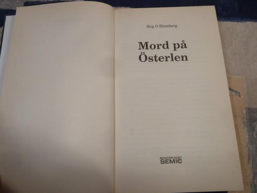 MORD PÅ ÖSTERLEN, S. O BLOMBERG, 1993,  BÖCKER