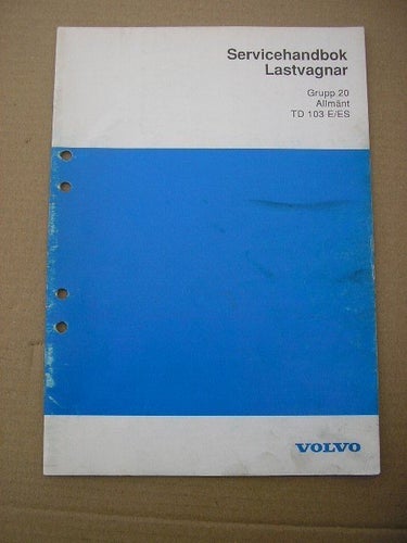 VOLVO Verkstadshandbok Lastbil Allmänt TD103E/ES