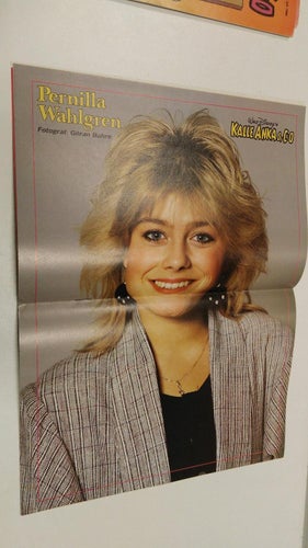 Kalle Anka 1985 nr 28 + Stor idolbild Pernilla Wahlgren + Very Fine.