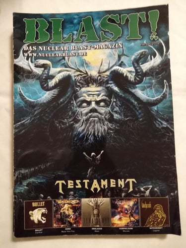 Blast! Das Nuclear Blast-Magazin Herbst 2012 Testament Doro Anthrax. Very Fine
