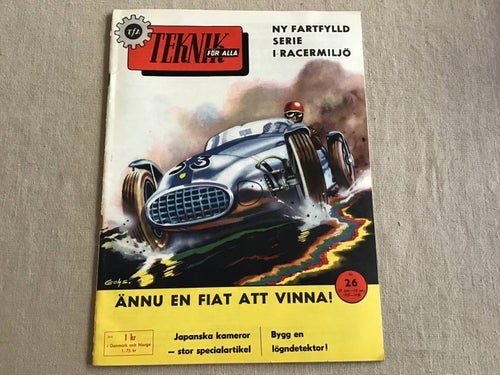 TEKNIK FÖR ALLA NR 26 1957 SNAR,HÄSSELBY STRAND DYNAMIT I BERGETHEINKEL KABINE
