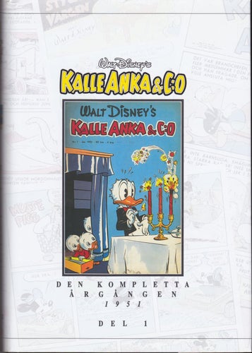 Kalle Anka & C:o / Den Kompletta Årgången 1951, del 1 / Inbunden / Nära nyskick