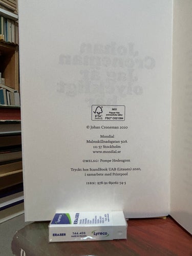 Jag är olyckligt här av Johan Croneman. Bok. Very Fine plus