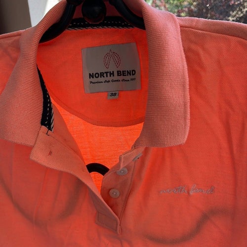 North Bend rosa/orange pikétröja, storlek 38