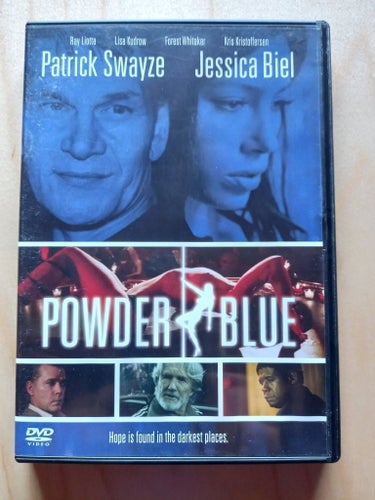 DVD-FILM "POWDER BLUE" MED PATRICK SWAYZE OCH JESSICA BIEL FRÅN 2008