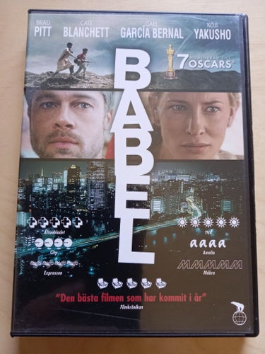 DVD-FILM "BABEL" MED BRAD PITT OCH CATE BLANCHETT FRÅN 2006