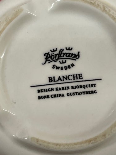RÖRSTRAND - BLANCHE - Liten Skål, Karin Björquist vintage, sockerskål ?