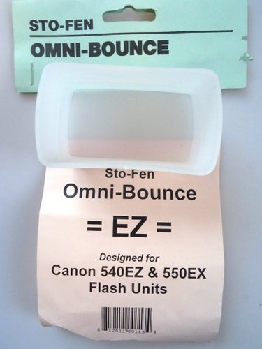 Bouncer. Sto-Fen Omni-Bounce Diffuser för Canon 540EZ & 550EX. HELT NY.