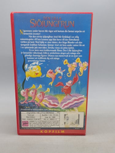Disney - Den lilla sjöjungfrun - Svenskt tal - VHS