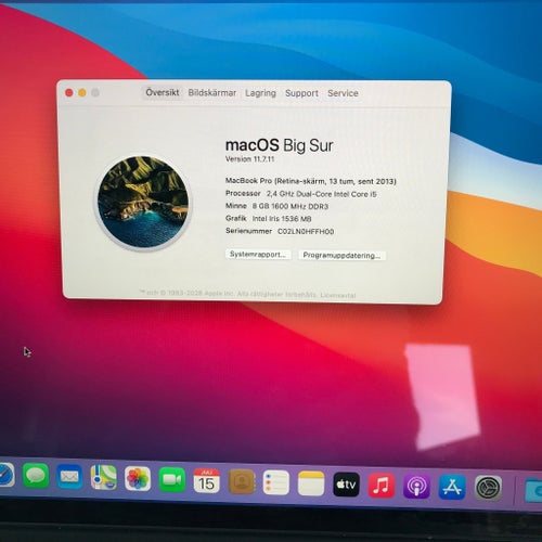 MacBook Pro 13-tums (Retina, sent 2013)