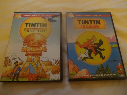 Tintin – Solens Tempel & Tintin i Hajsjön (DVD)