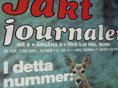 JAKT JOURNALEN, NR 11/1975, ÅRGÅNG 6, TIDNING