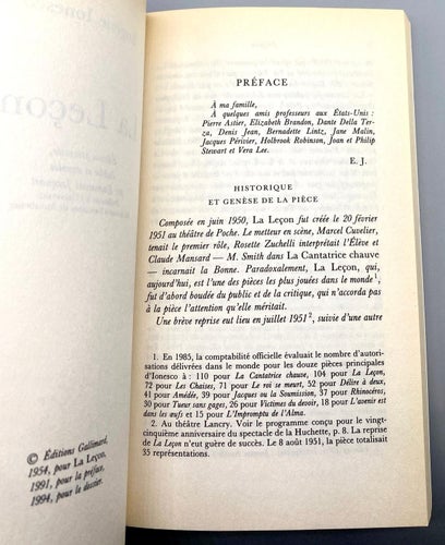 La Leçon av Eugène Ionesco (Fr. Drama)