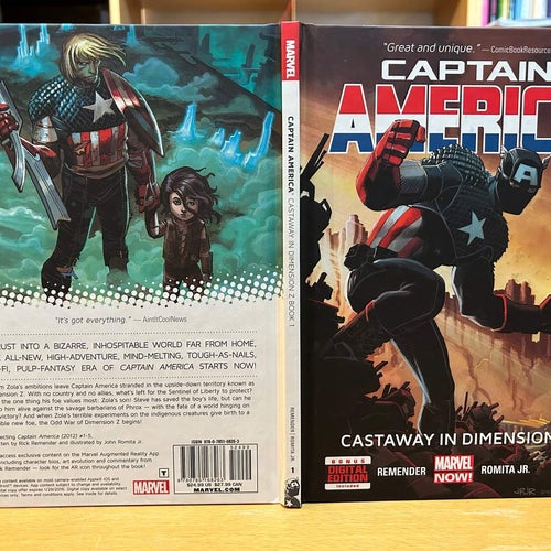 Captain America Vol. 1 Castaway In Dimension Z Rick Remender. Very Fine plus