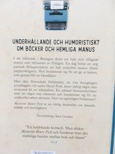MYSTERIET HENRI PICK Av: David Foenkinos