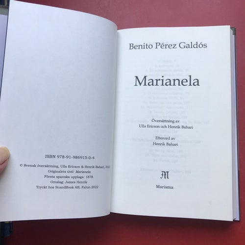 MARIANELA Benito Pérez Galdós 2022