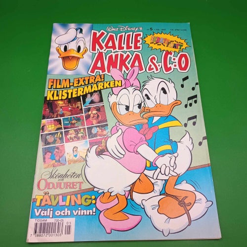 Kalle Anka & co - 1993 nr 5 - Bilaga: Skönheten Odjuret Klistermärken