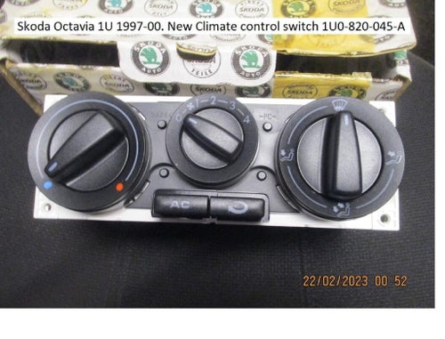 Skoda Octavia 1U 1997-00. Ny Climate kontrol Reglage 1U0-820-045-A