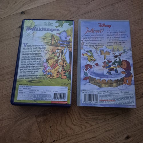 Nalle Puh VHS - Heffaklumpen och Jullovet oöppnad kassett