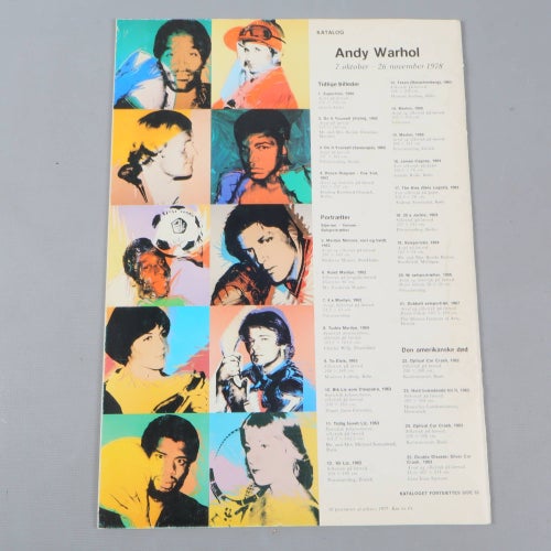 Louisiana Revy Magasin 1978 Andy Warhol mm.