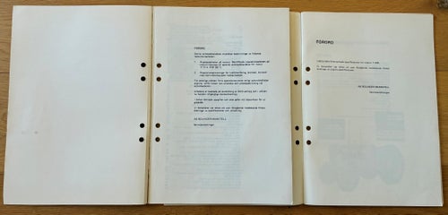 Traktor T 600 Volvo BM Verkstadshandbok och Specifikation, 1968 i mkt fint skick