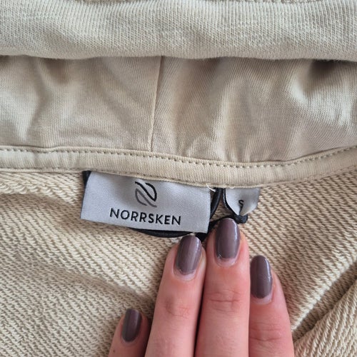 NORRSKEN beige huvtröja, storlek S