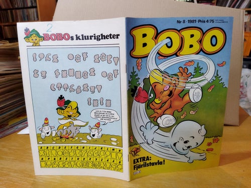 Bobo 1981 nr 8 Jenny Heindow Lina Eriksson Ann Sofie Holm Petra Nordahl