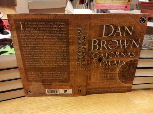 Gåtornas palats - Dan Brown. Bok. Very Fine