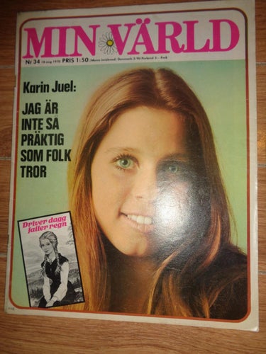 Min Värld nr34 1970 Folk i Alingsås, Karin Juel,