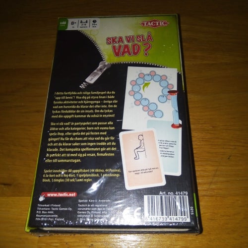 Ska vi slå vad? - Resestorlek spel, Oöppnad!