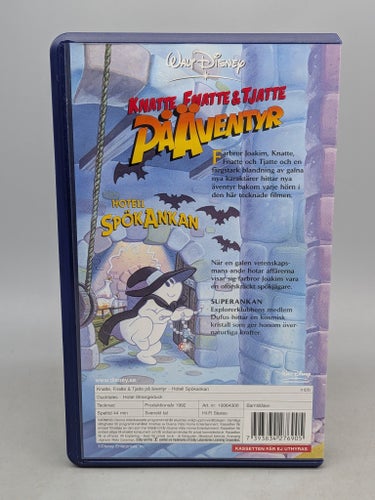 Disney Knatte,Fnatte & Tjatte på äventyr - Hotell Spökankan - Svenskt tal - VHS