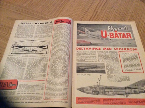Teknik för alla nr 25 1955 Flygande U båtar,Trail,Messerschmitt 200,Norton,