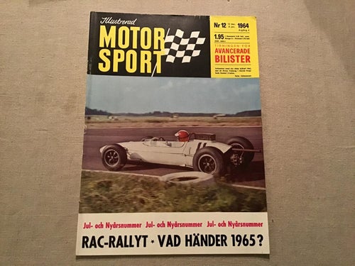 MOTORSPORT NR 12 1964 FORD PÅ GELLERÅSEN,RAC RALLYT,RALLY,SVEN BERGVÄGGEN