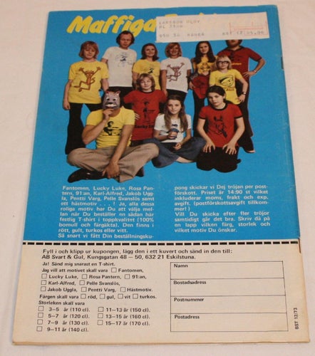 Buster - 1973 - NR 12 - Ben Bolt VM Matchen