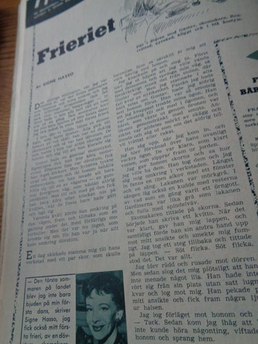Året Runt nr9 1956 Signe Hasso,Sophia Loren Lux Reklam, Esso motor oil