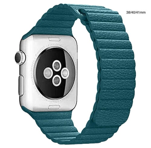 APPLE WATCH LÄDERLOOP ARMBAND-HAVSBLÅ