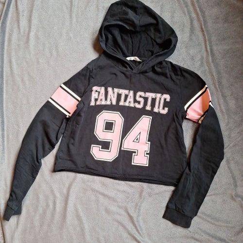 Croppad Hoodie tröja sweatshirt storlek 170