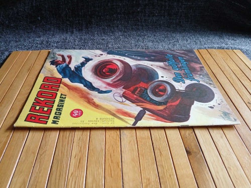 Rekordmagasinet 1954 N 13 Illustratör Thord Omslag Traktor Veterantraktor 50 tal