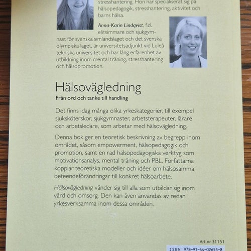 Hälsovägledning av Catrine Kosteius och Anna-Karin Lindqvist, 2015