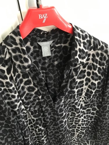 Lindex svart och grå blus, storlek s/38