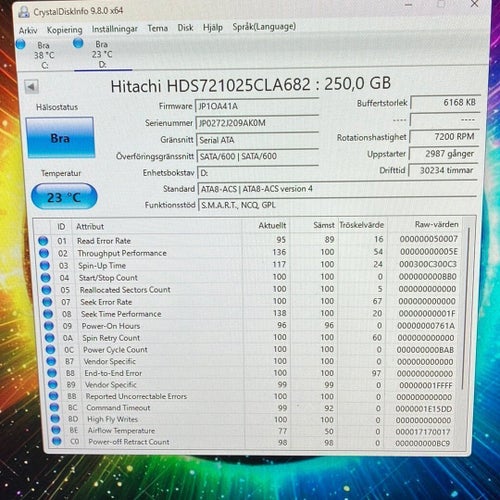 Hitachi HDS721025CLA682 250GB Hårddisk