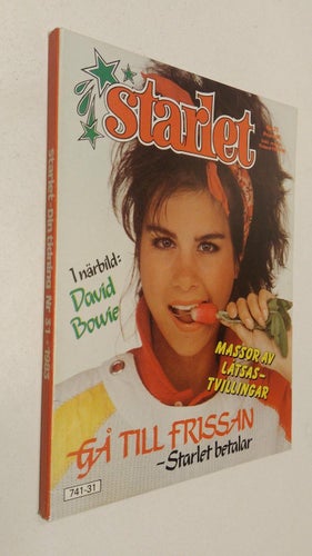 Starlet 1983 nr 31 Idolbilder David Bowie, Joakim Schröder, Sebastian Håkansson